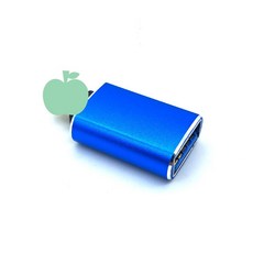 SY USB母轉L公轉接頭 (黑/銀 鋁合金/塑膠) OTG轉接頭, 藍色, 1個