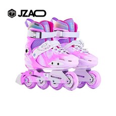 J.ZAO 전문 트레이닝 인라인 스케이트 어린이 레저 프리스타일 겸용 롤러스케이트 단품, 1개, [운연자색] 롤러스케이트