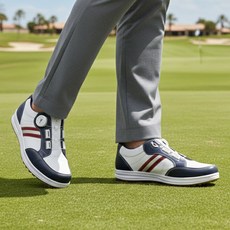 김영주 스파이크리스 천연소가죽 다이얼 골프화 KYJ-8022