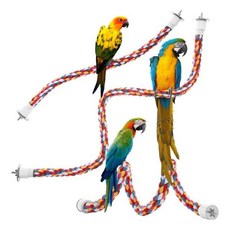 두벨로 앵무새 컬러 횃대 장남감 그네 휴식공간 1P 40cm joy*011Dh, 120g, 1개