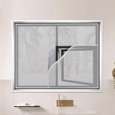 올원픽 지퍼뽁뽁이 에어캡 보온 창문 필름 뽁뽁이, 100x120cm, 두꺼운버블지퍼 오른쪽 하단 지퍼, 기본 색상