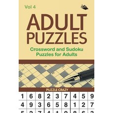 Adult Puzzles: Crossword and Sudoku Puzzles for Adults Vol 4 Paperback, Puzzle Crazy