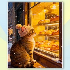 뿌로리 보석십자수 재미있는 취미 40X50 패브릭형 도안 중형, Y107, 1개