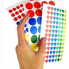 팔복몰 5색스티커 소량스티커, 301-1 (7매)