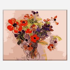 모모픽스페인팅 DIY명화그리기 60x75cm, WK12 라울뒤피 아네모네