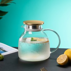 耐高溫玻璃冷水壺, 小號嘟嘟壺1500ml, 1套, 1500L