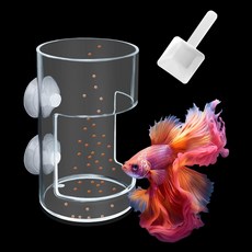 수족관용 석션컵 물고기 먹이 공급기 아크릴 자동 물고기 공급 링 1스푼 둥근 투명 수족관 먹이 공급기 새 공급 링 원형, 수족관용 석션컵 물고기 먹이 공급기 아크릴 자동 공급