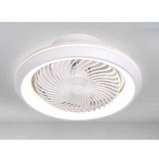 천장형선풍기 작은방 실링팬 안방 리모컨 회전 조명, WZ-008 화이트/오렌지 리모컨