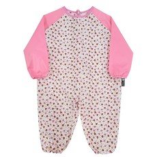 아동 전신미술가운 배색형, 핑크딸기