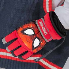 SPIDERMAN 孩童蜘蛛人印花防水滑雪手套