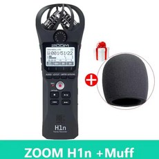 줌 H1N 핸디 레코더 디지털 카메라 오디오 레코더 인터뷰 녹음 스테레오 마이크 DSLR 용, 없음, 2) H1N and wind sponge, 1개