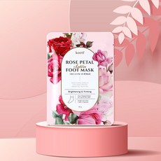 코엘프 로즈페탈 새틴 풋 마스크 16g, 1개, 2개입