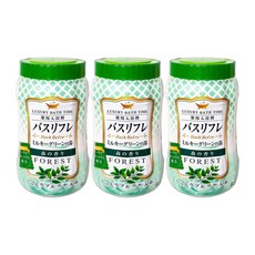 라이온케미컬 바스 리프레 그린의 니고리탕 숲의향 입욕제 680g 3개 일본