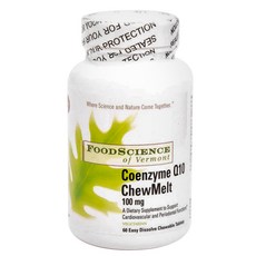 FOOD SCIENCE OF VERMONT 輔酶 Q10 100mg 咀嚼片, 1個, 60 件