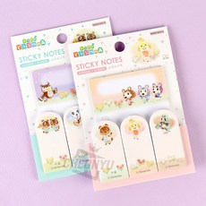 모여봐요 동물의숲 접착 메모지, 핑크