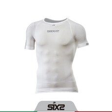 [ 공식수입사 ] SIX2 TS1L BT 화이트 / 식스투 / 반팔 상의 / 스포츠 이너웨어 / 초경량 소재 / 자외선 차단 / 흡습속건 / 냄새억제, XL / 2XL