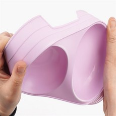 집돌이상점 2구 애완용 식기 애견그릇, 퍼플