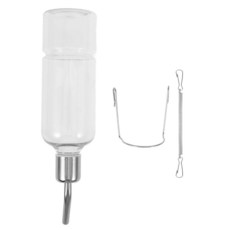 동물 우리 고양이 나무 햄스터 디스펜서 물병 개 사육장 물그릇 토끼 자동 사료 공급기 앵무새 물 강아지 여행용 애완동물 식기, 1, 1개