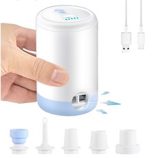 DA ZHANG GUI 무선 다용도 에어펌프 압축팩 진공압축기, 1개, 1단, 흰색 1개, 1단, 흰색