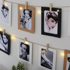 사진 인화 포토 종이 액자 10P세트/크라프트 페이퍼, 올크래프트, 올화이트, 1개