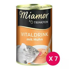 미아모아 바이탈 드링크 치킨 135ml x 7개 육수 고양이전용음료