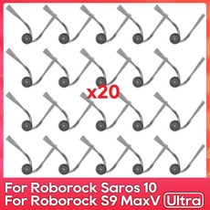 로보락 Saros 10 S9 MaxV Ultra S90ver G30 A1460RR 호환 액세서리 부품 메인 사이드 브러시 필터 Edgewise 걸레 키트, Set E