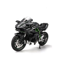 鈴木GSX-R1000模型車組合，UV激光實木底座亞克力展示盒，氛圍燈光，精緻收藏, 川崎H2r黑色盒裝, 1個