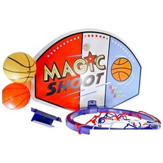 簡易式籃球架 (中 / 籃框24cm / 籃板46x34cm) 掛壁籃球框 投籃練習器 籃球板, 詳見包裝