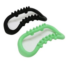 VENDIS 突起式瑜珈環 2入, 綠色+黑色