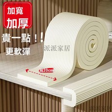 加厚防撞條 防撞壁貼 加寬加厚 防撞貼 防撞泡棉 防護海綿 防護海綿 泡棉條 柱角防撞條 牆護角軟包 窗臺防撞棉防撞泡棉, 米白色防撞條【寬20cm厚1cm】,200公分長【質量升級 加寬加厚】超取4, 1個