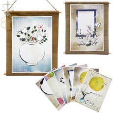 MP6 수묵화 족자 만들기 단품 6종 전통공예, 5. 족자단품_한가위