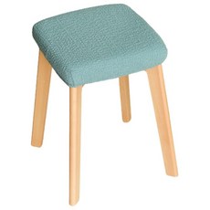 작은 사각형 의자 커버, 파우더블루, 1개