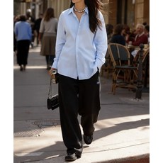 [국내 매장품] CHAMPION C로고 와이드핏 스웨트 팬츠 Black 168906