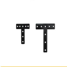 평철(T자) 목재연결철물, 2) 100X100X20/흑도장
