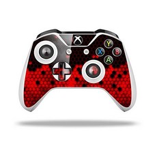 XBOX One SX 컨트롤러와 호환되는 WraptorSkinz 데칼 비닐 스킨 랩 - HEX Red 컨트롤러 미포함, XBOX One SX 컨트롤러와 호환되는 Wraptor