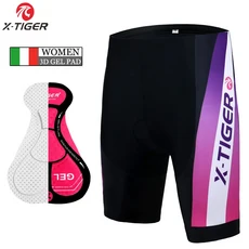 빕숏 자전거복 옷 의류 라이딩 속 바지 빕 싸이클복 바이크 하의 mtb X-Tiger 여성용 사이클링 반바지 충