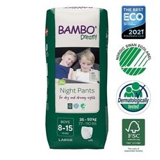 Bambo Nature 나이트 기저귀 35- Pack of 10 Night Diapers 35- (Boy Model) - Bambo