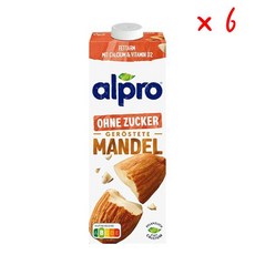 알프로 아몬드 로스트 무설탕, 6개, 1L
