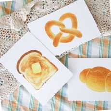 MN 카드 일러스트엽서 06 포토엽서, 27 소금빵