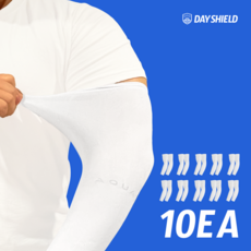 데이실드 아쿠아 쿨토시 10켤레 남녀공용 골프 스포츠 등산용, 화이트, 10개