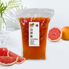 자여늘 자몽청(알갱이) 1kg 수제청 과일청 에이드 카페 대용량 비정제당, 1개, 1개입