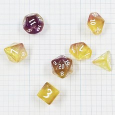 트와일라잇 바이올렛 펄 TRPG 주사위 7종 세트 오로라 에디션