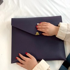 생활의 미쁨 주문 제작 클래식 소가죽 태블릿 노트북 파우치 출장용가방 노트북보호케이스 노트북슬리브, 페일 라벤더