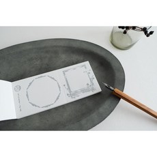 莫莫日貨 Yohaku 原創系列 2024 3月新品 活版印刷 便條紙 - 經典灰 M135, 1個