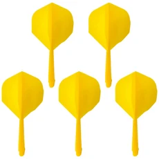 5-3개 다트 플라이트 및 샤프트 2BA 스크류 일체형 전문 액세서리 통합 5가지 색상, 05 Yellow 5PCS