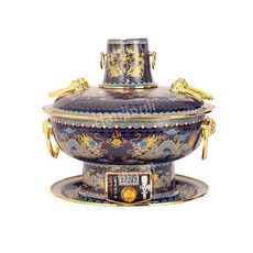 냄비 구리 샤브샤브 전기 원앙 양용 가정용 핫플레이트 가열, B. 32cm 2칸