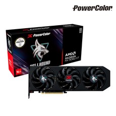 [파워칼라] PowerColor 라데온 RX 9060 XT Hellhound OC D6 16GB 대원씨티에스