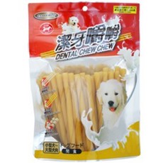 AMT 阿曼特 潔牙嚼嚼棒 牛奶 起司 口味 狗零食 S/M 尺寸, 1個, 牛肉鮭魚嚼嚼長棒220G