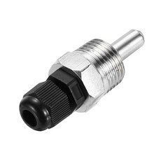 8mm Dia G1/2 Thermowell Weldless 스테인리스 스틸 201 맥주 발효기용 케이블 글랜드 길이 30mm 검은색, 8mm x 30mm, Black