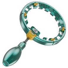 智能計數呼拉圈 健身器材 智能呼拉圈 腹肌訓練器 居家健身 瘦肚子神器, 松柏綠,基礎款【無計數 可調大小】, 1個